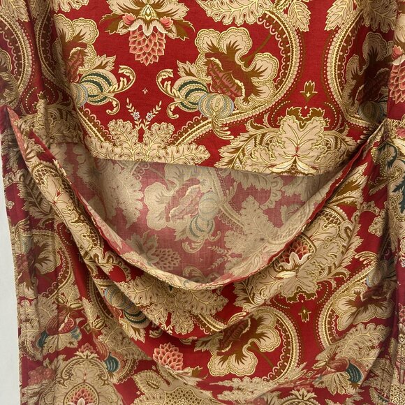 Vintage Ralph Lauren Home King Size Pillow Sham Red Paisley Sateen 1 EA - Picture 4 of 8